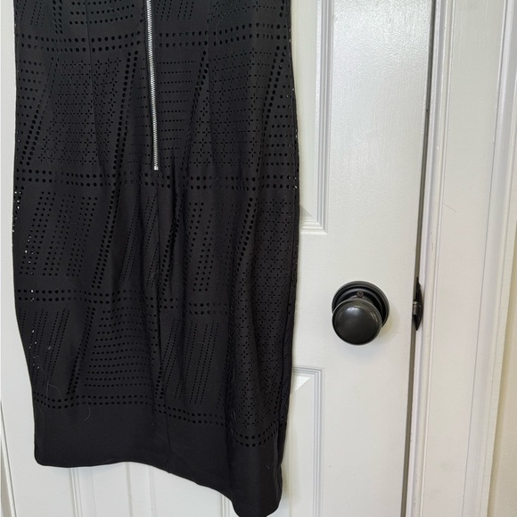 Calvin Klein Black Sheath Dress for Cocktail Night Out Sleeveless Crew Neck - Picture 4 of 7